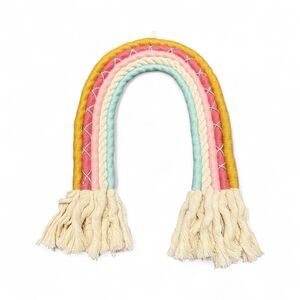 RAINBOW MACRAME WALL HANGING – MULTICOLOR BOHO DECOR, HANDMADE STYLE